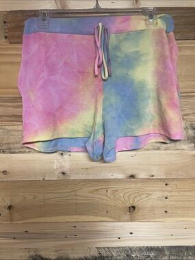 7th Ray size XL tie dye soft elastic waistband shorts with pockets